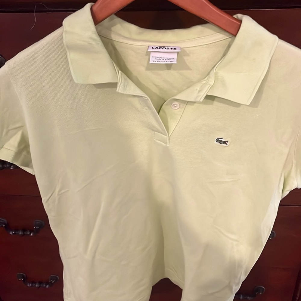 Lacoste light green Polo Size 44